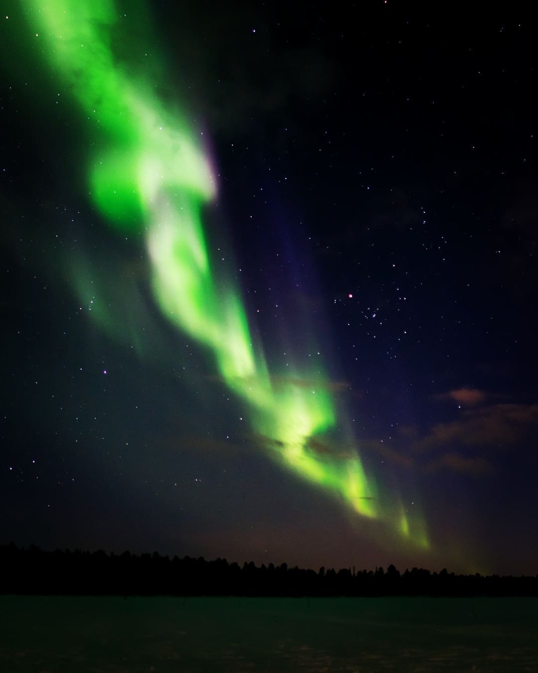 Noorderlicht in Muonio Lapland